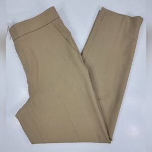 NWT BANANA REPUBLIC Hayden Tapered Pull On Pants Women's 4 Tan Stretch Work NEW